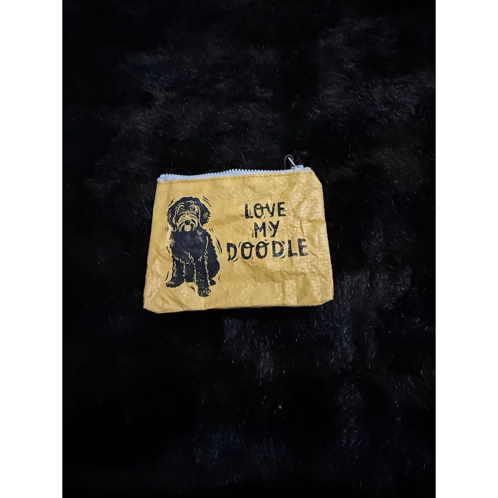 New primatives by Kathy Love my doodle coin purse, dog doggy